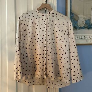 Vince Flower Silk Top in XS